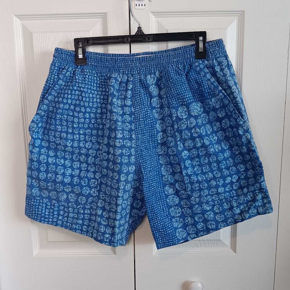 Vintage Jam's Blue Patterned Men's Swim Shorts